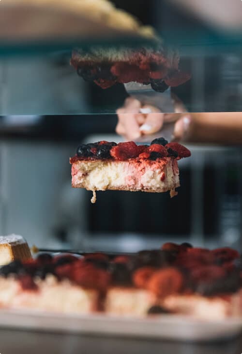 Pastry cream detail